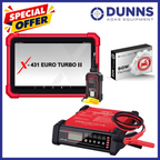 Launch X-431 Euro Turbo II + PFP-150 Battery Support Unit Bundle + 12m SGW